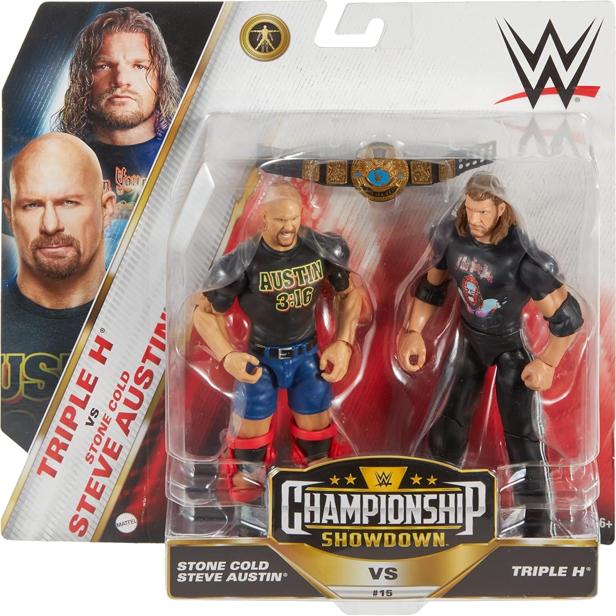 Mattel WWE Championship Showdown Stone Cold Steve Austin & Triple H 2 Pack