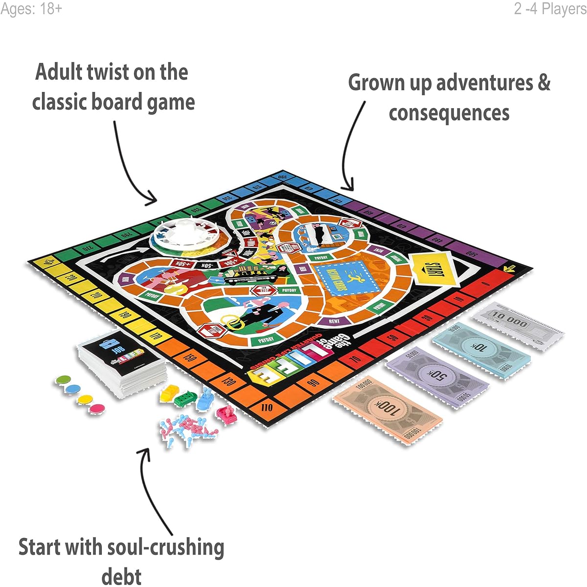 Game of Life: Quarter Life Crisis Board Game Parody Adult Party Game