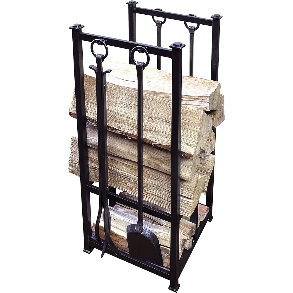 Dutch West Japan Wood Holder & Tool Set (Firewood Holder & Wood Stove Tool) PA8250