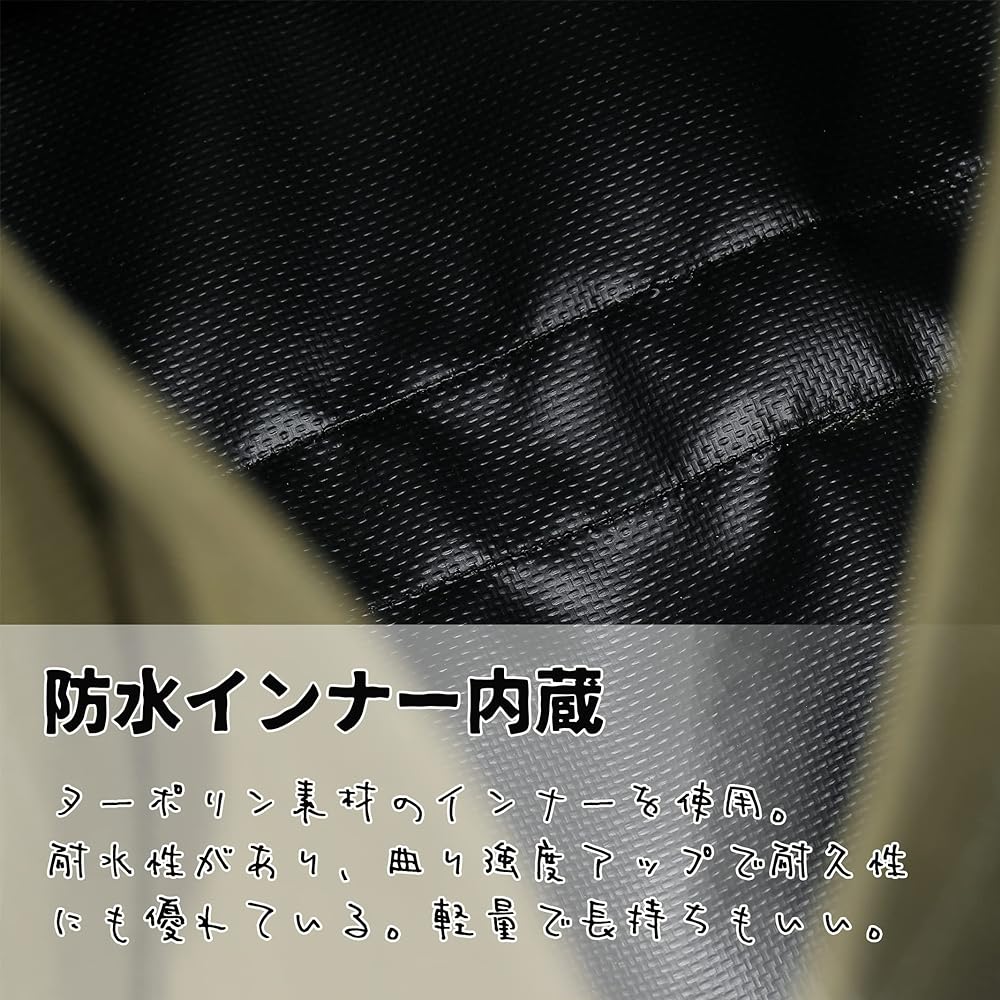 CAMPING MOON Outdoor Bag Canvas Large Firewood Bag Firewood Case Outdoor Bag Camping Bag Log Carry BC-400 Khaki