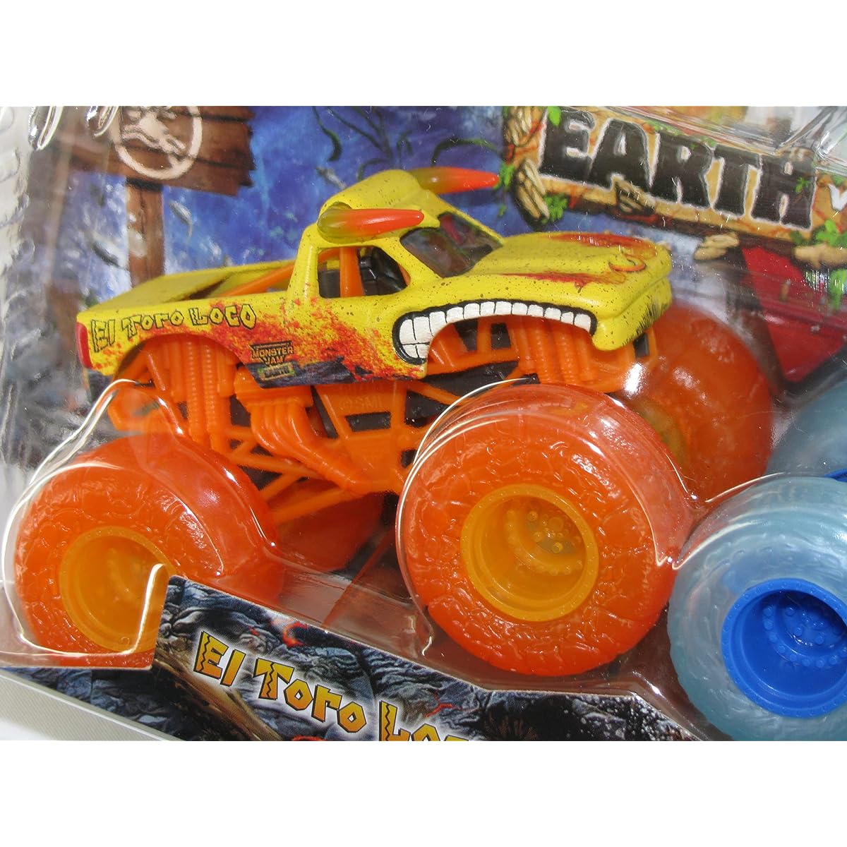 Monster Jam 2022 Earth vs Surf Series 2 Pack El Toro Loco Earth vs Megalodon Surf
