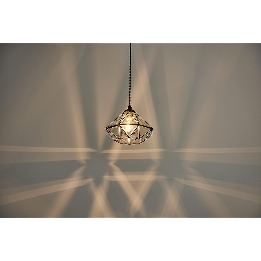 Interform pendant light LT-9683 Roanne with incandescent bulb glass lighting stained glass interior