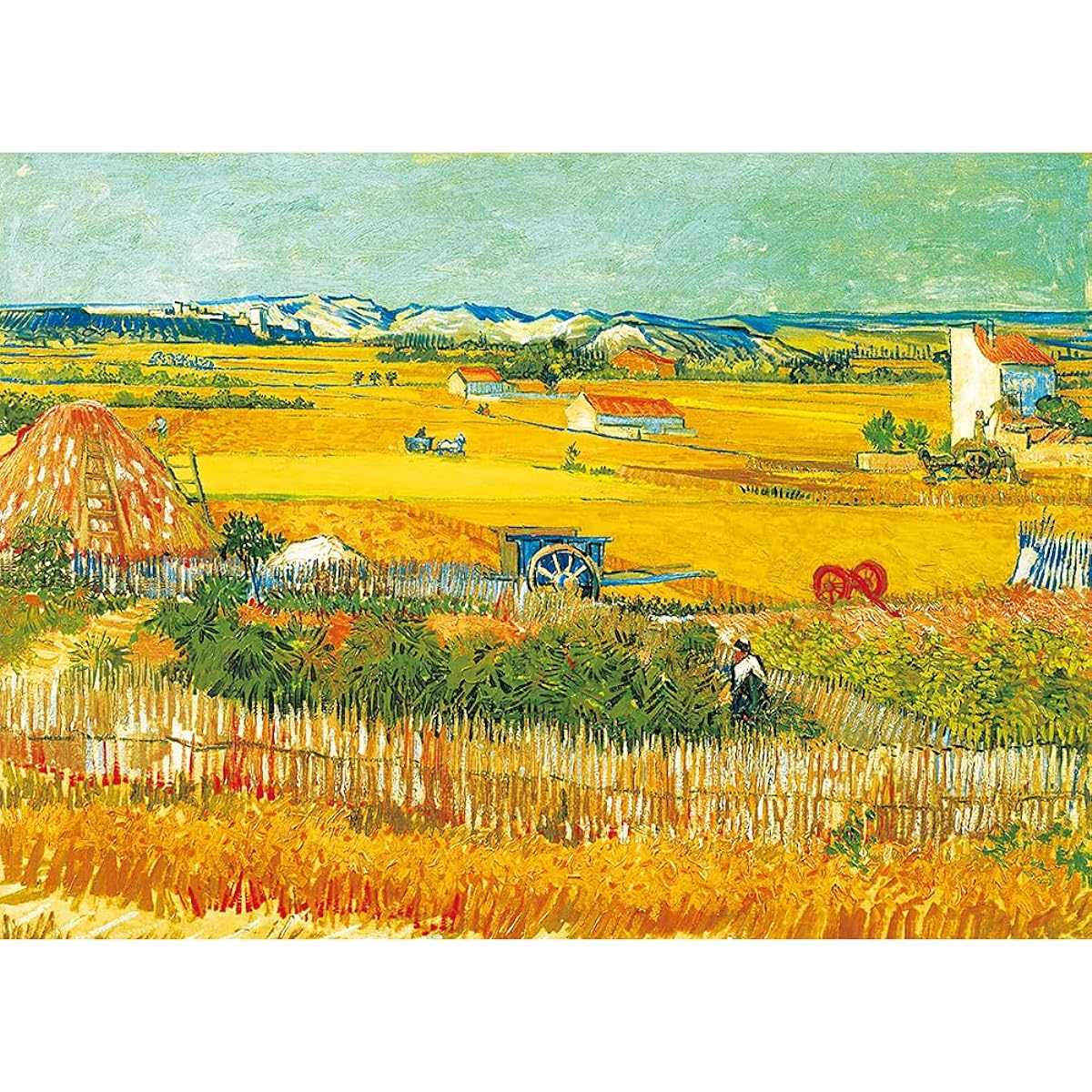 MaxRenard Bumper Harvest Puzzle 1000 Pieces for Adults Van Gogh Puzzle Oil Painting Fine Artwork Jigsaw Puzzle Home Wall Decor Painting Family Game