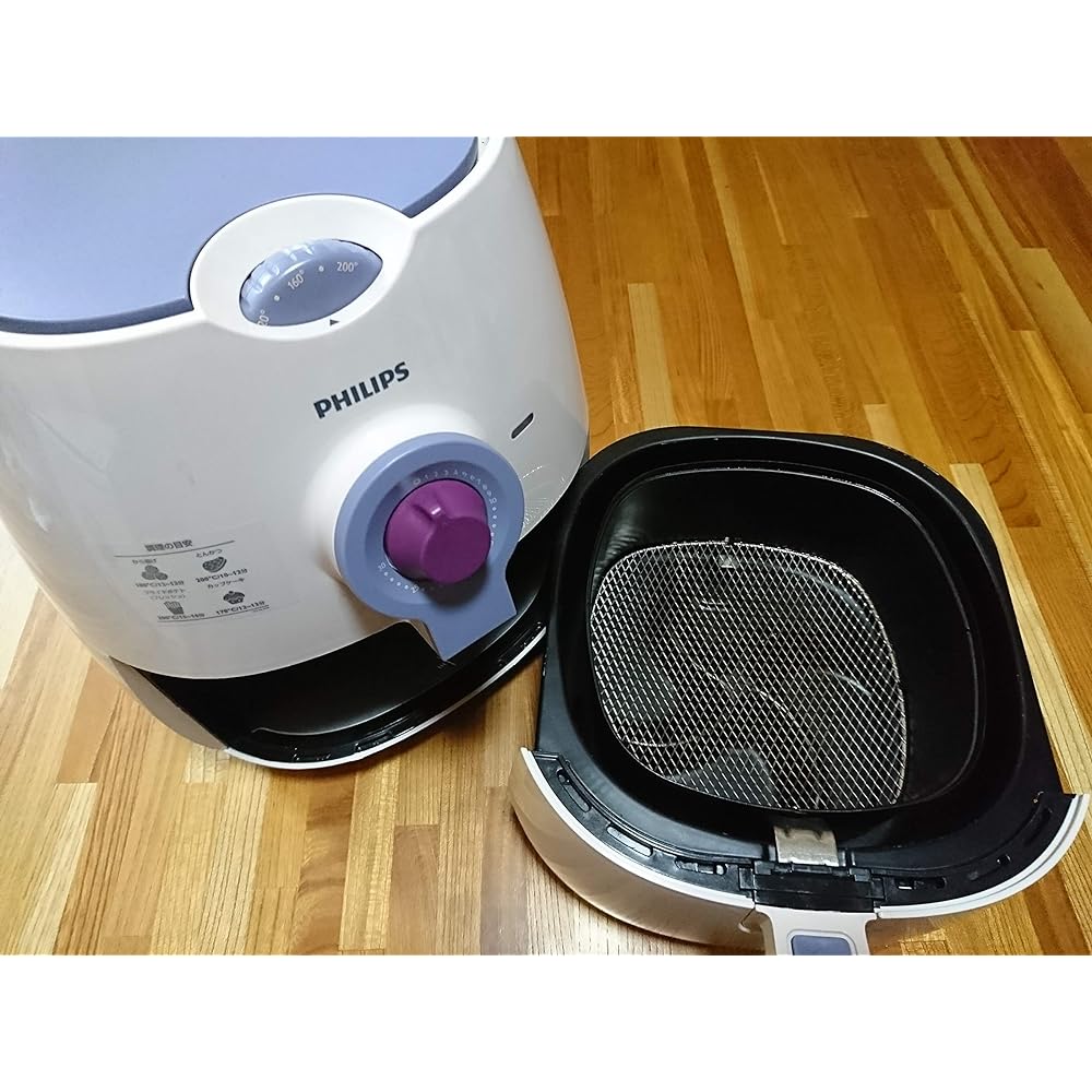 PHILIPS Air fryer/white x purple Japanese original recipe included (HD9299/48)