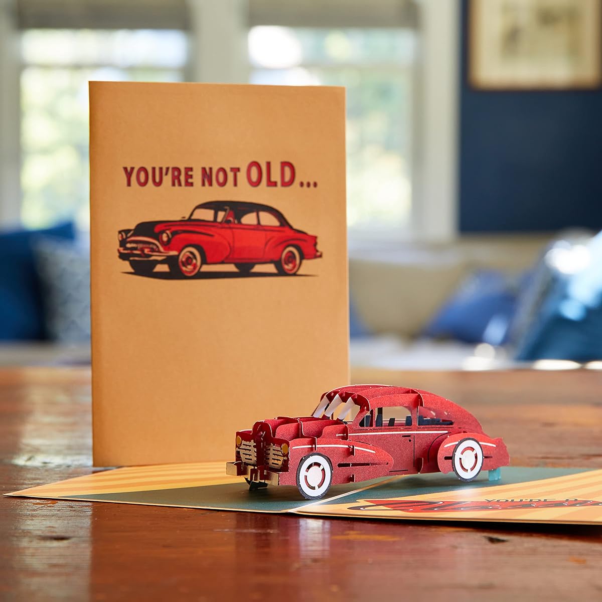 Lovepop Happy Birthday Classic Car Pop Up Cards 5x7-3D Birthday Greeting Cards for Dad, Son, Friend, Celebration Cards, Birthday Party Cards