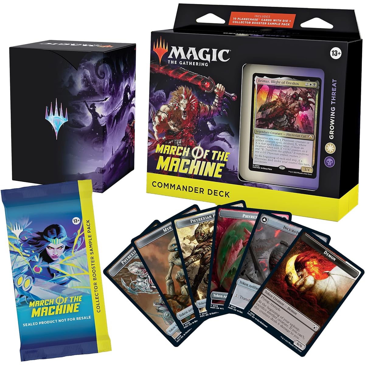 Magic: The Gathering Machine Commander Deck 1 + Collector Booster Sample Pack