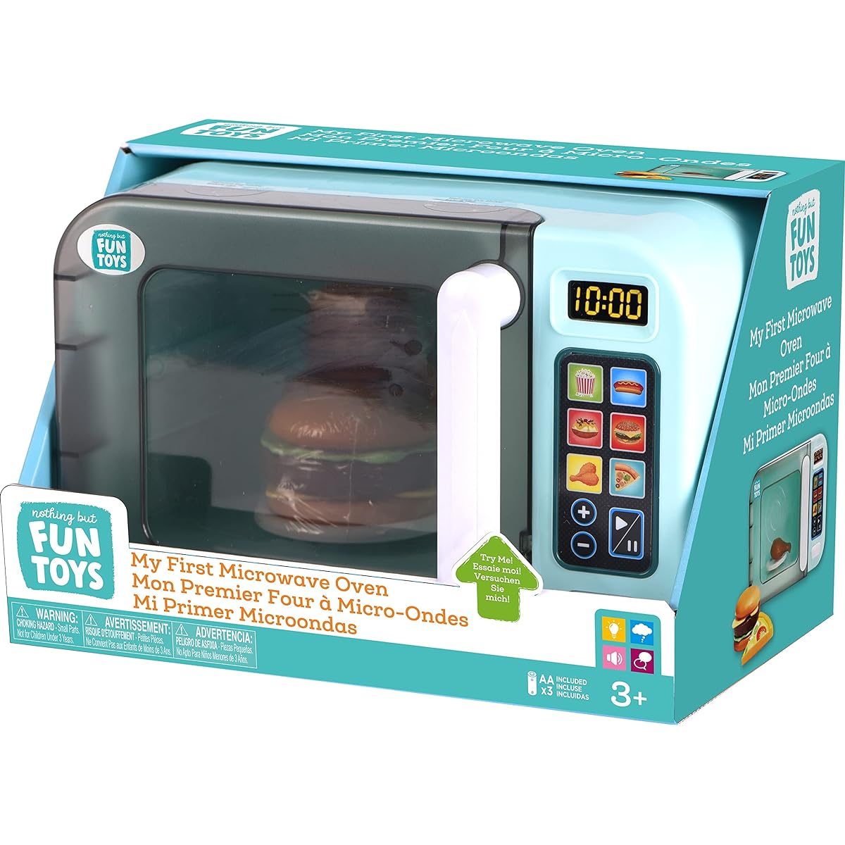 Nothing But Fun Toys My First Microwave Light & Sound Playset for Ages 3+ Multi