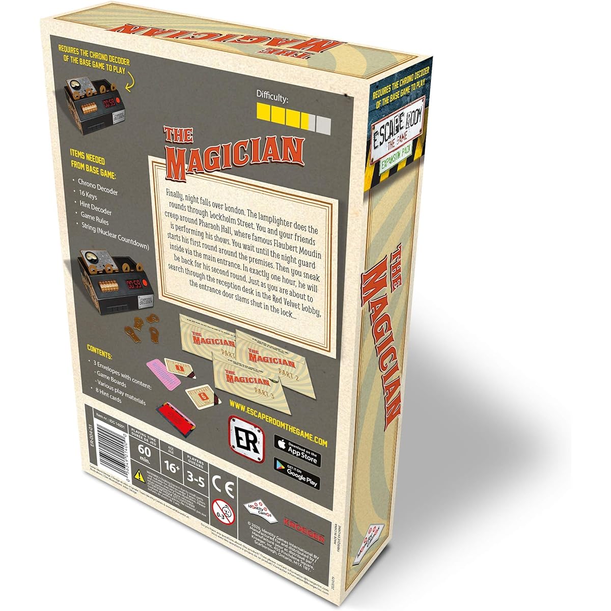 Escape Room The Game Expansion Pack – The Magician | Solve The Mystery Board Game for Adults and Teens (English Version)