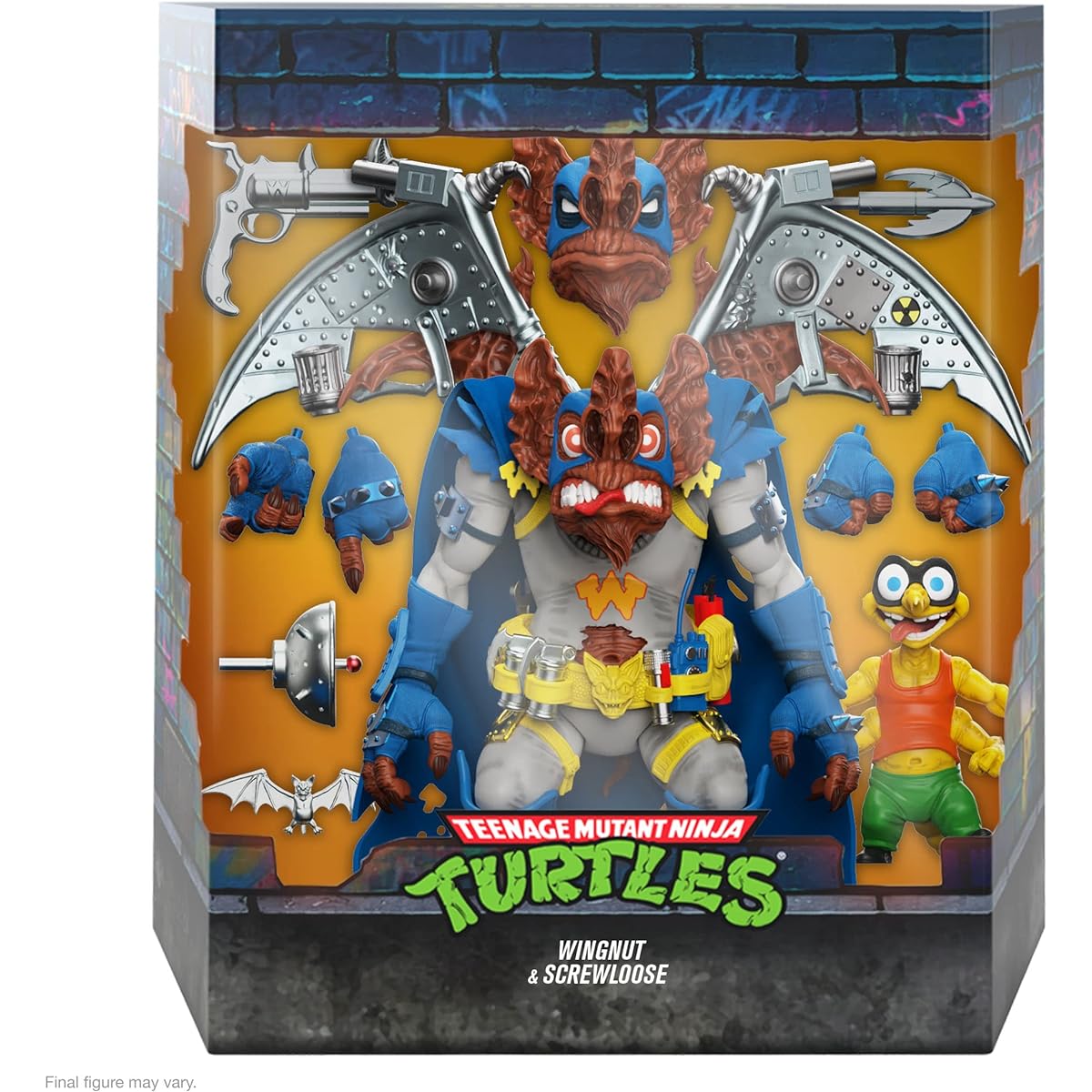Super7 Teenage Mutant Ninja Turtles Wingnut and Screwloose - The Ultimate! 7" Action Figure