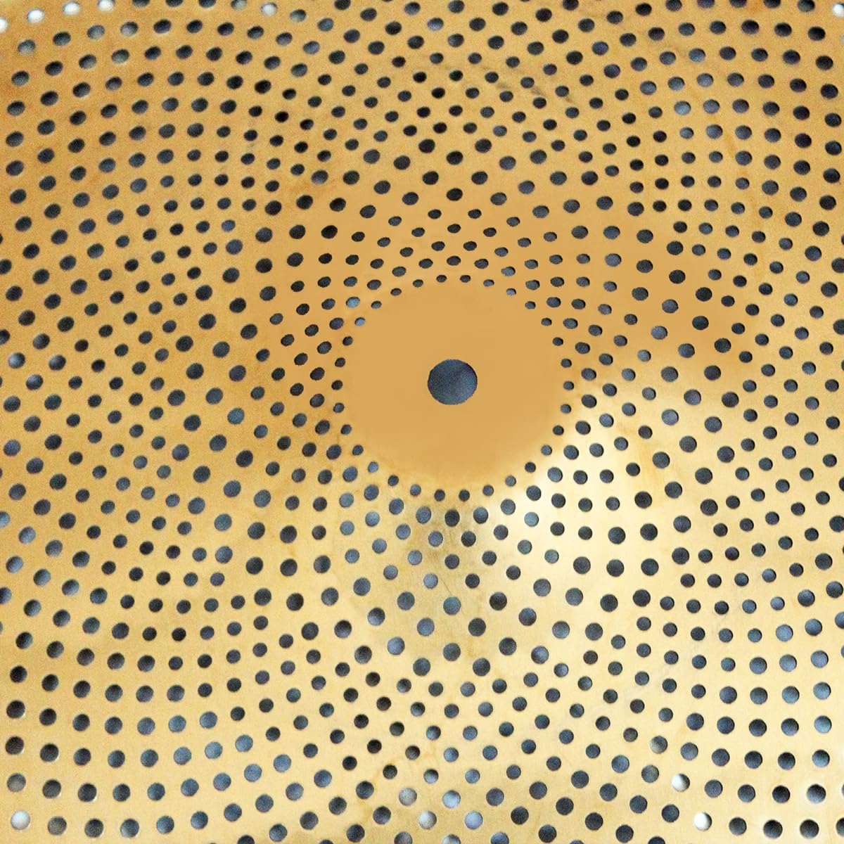 Arborea Mute Cymbal Low Volume Cymbal Golden Splash Crash Mute Cymbal for Practice (18 Inch China)