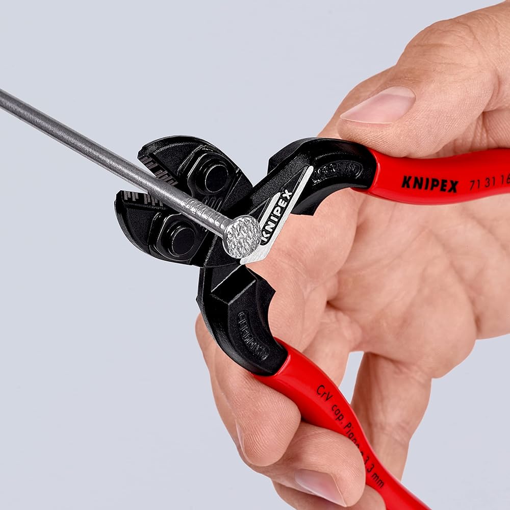 KNIPEX KNIPEX 7131-160SB Small clipper with recess