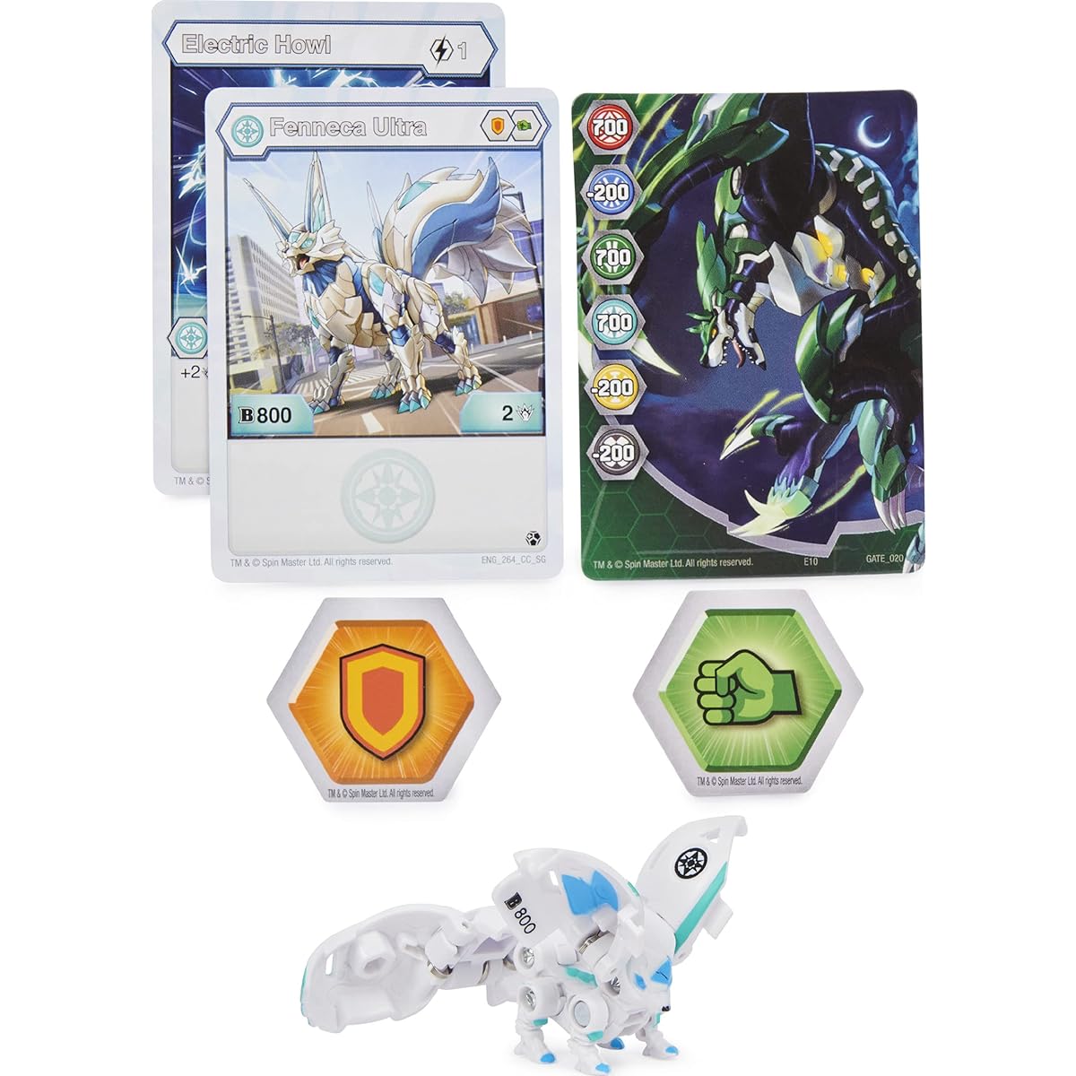Bakugan Ultra Fenneca 3-inch Tall Geogan Rising Collectible Action Figure and Trading Card