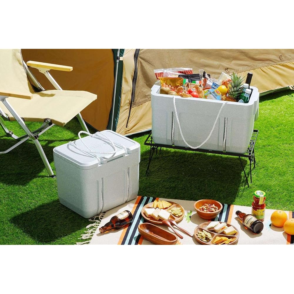 Sanka Cooler Box Belias Foam Carry 29.3L (Width 58.5 x Depth 29.5 x Height 35cm) H&C #30 VHCC-30 Made in Japan Gray