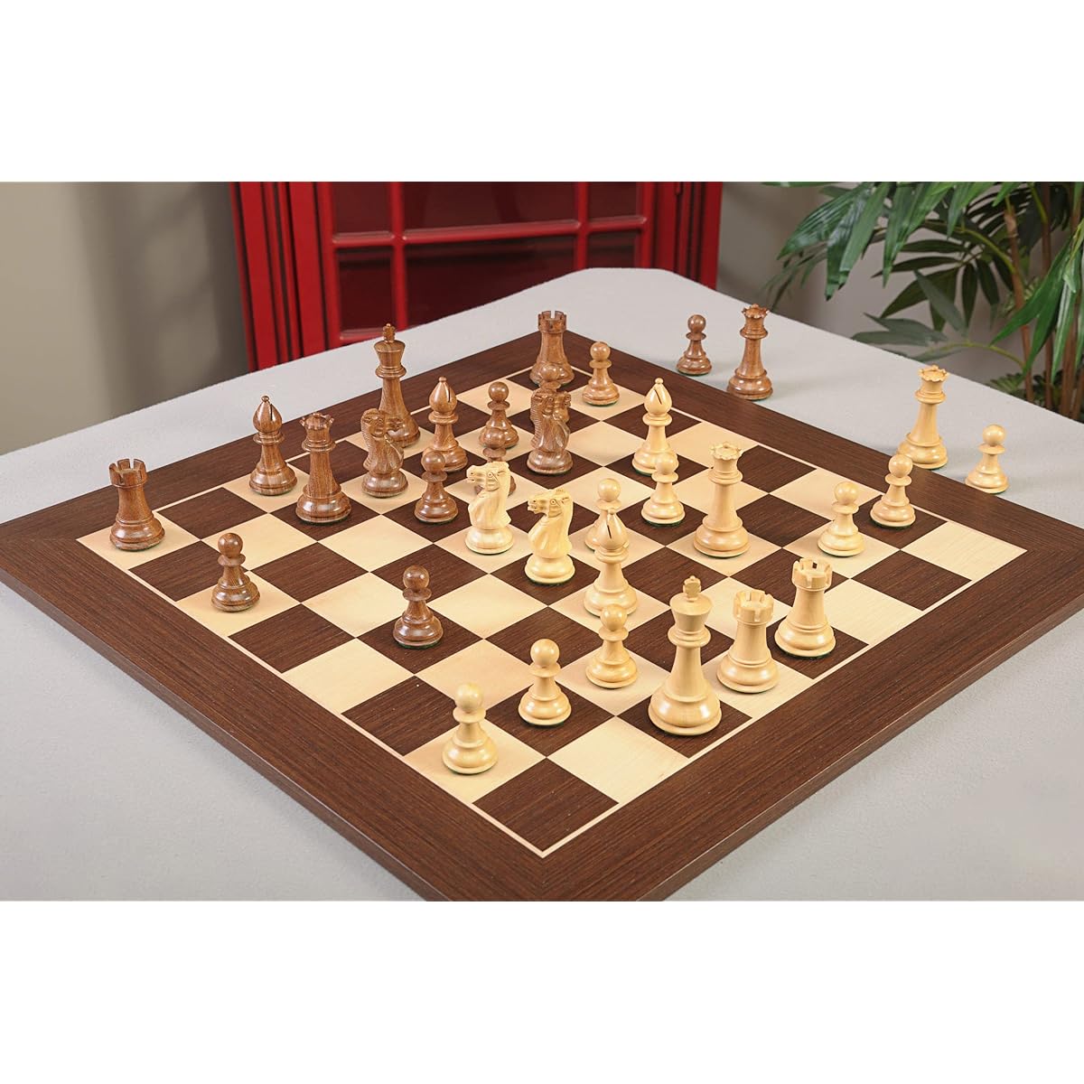 The Classic Chess Set - Pieces Only - 3.75" King - Golden Rosewood - by The House of Staunton