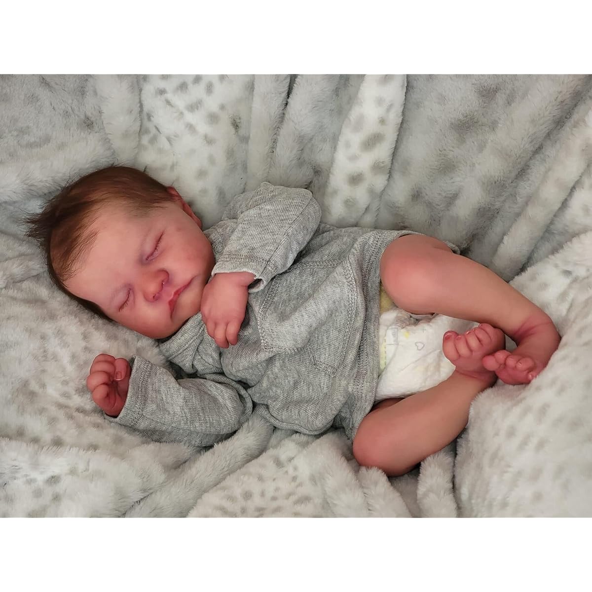 Pinky Lifelike Reborn Doll - 19" Baby Soft Body Realistic Newborn Doll Vinyl Silicone Real Life Baby Doll Gift Toy for Ages 3+