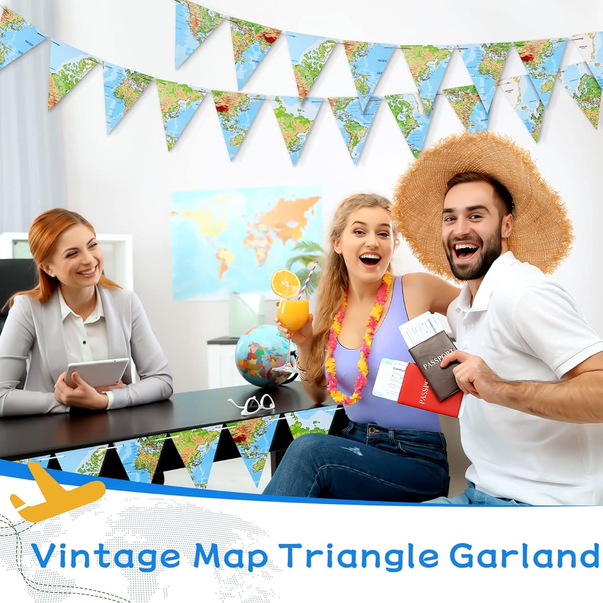 Travel Theme Party Decorations Going Away Farewell Let the Adventure Begin Classroom Banner Baby Shower Theme Party Decorations Supplies