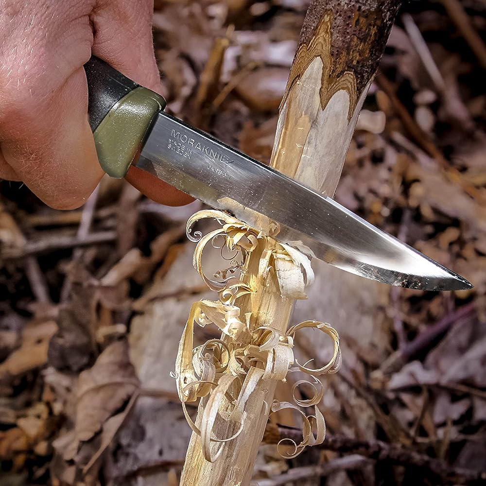 Morakniv Companion Carbon Blade Thickness 2.0mm Camping Knife Outdoor Knife MG (Carbon)