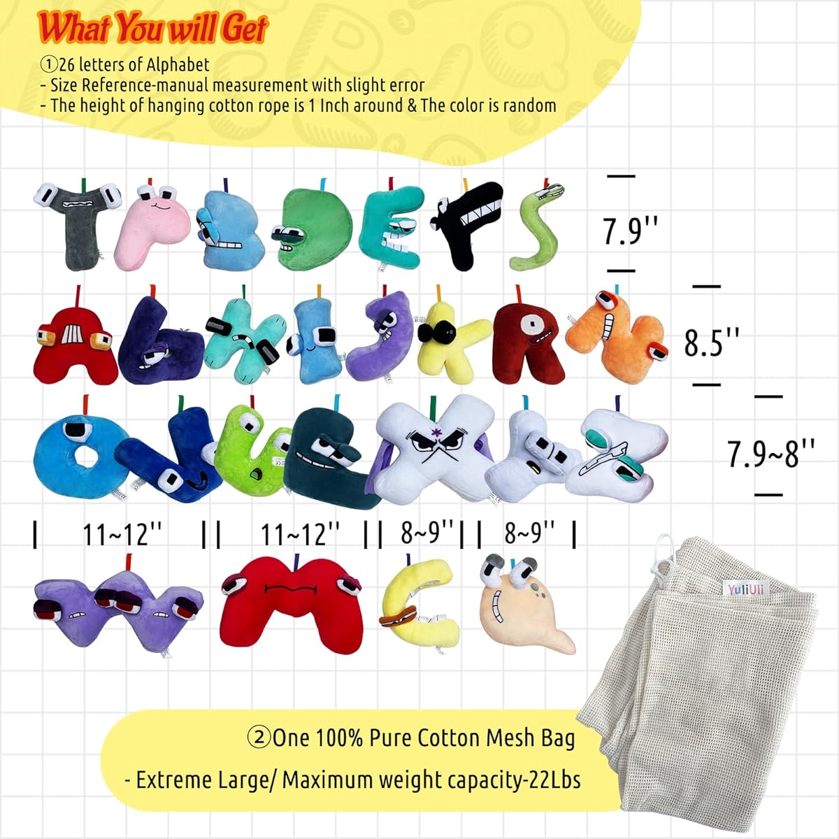 Alphabet Tradition Plush Toy Yuriuri