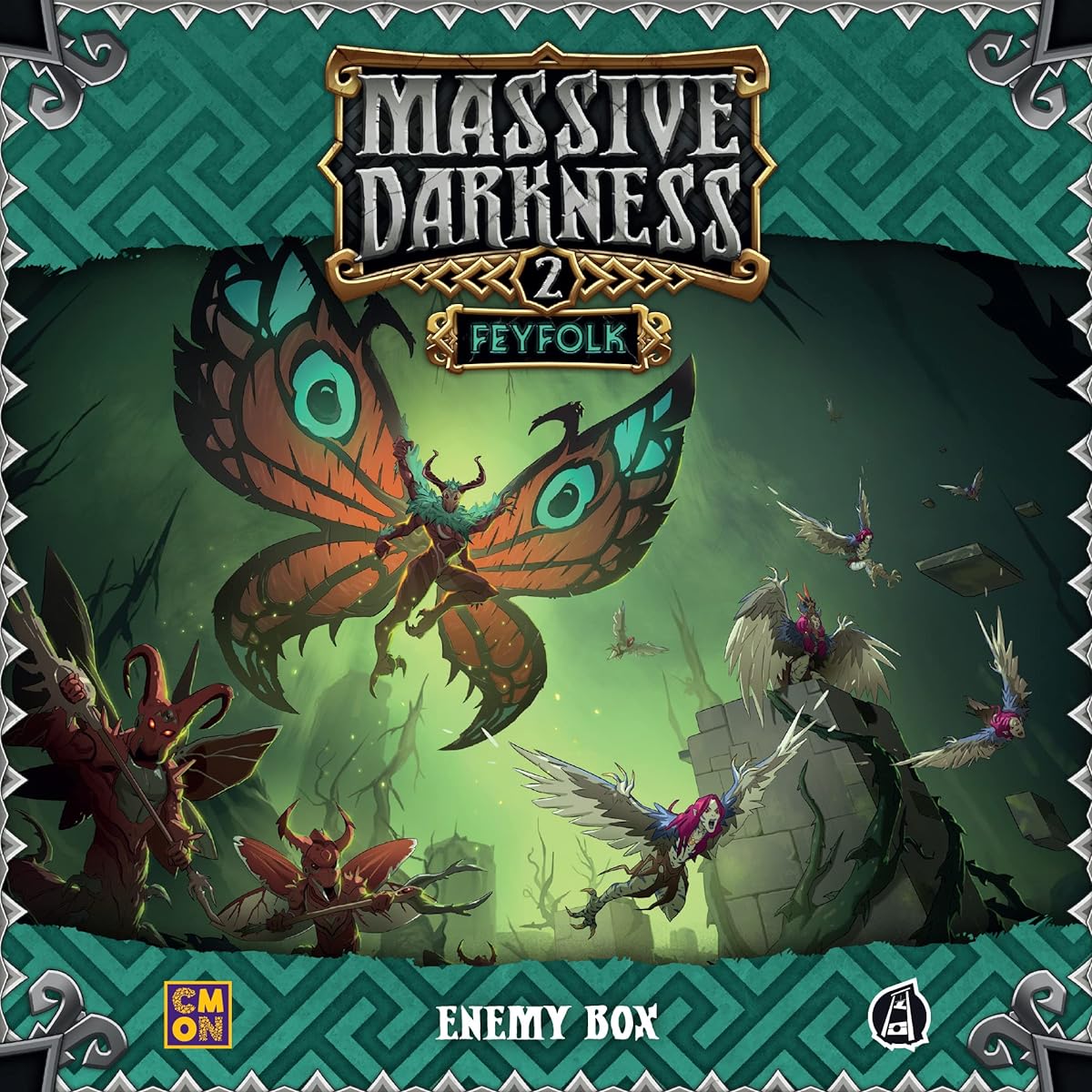CMON Massive Darkness 2 Feyfolk Enemy Box Expansion | Tabletop Miniatures Game | Cooperative Strategy Game for Adults and Teens | Ages 14+ | 1-6 Players | Average Play Time 60 Minutes | Made by CMON