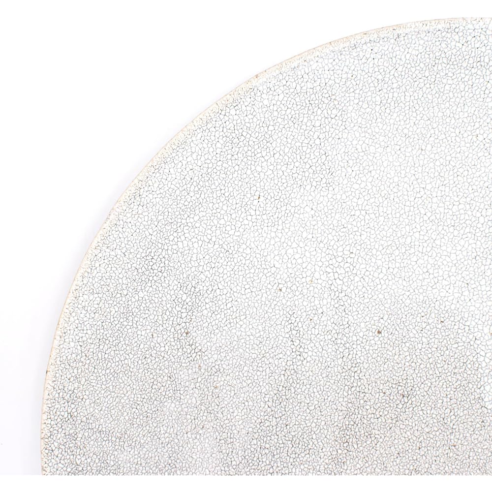 Mino Ware "Hashibabe" Dish Plate Large Dish Approx. 28cm Diameter Kairagi Flat White Matte Made in Japan 044-0109