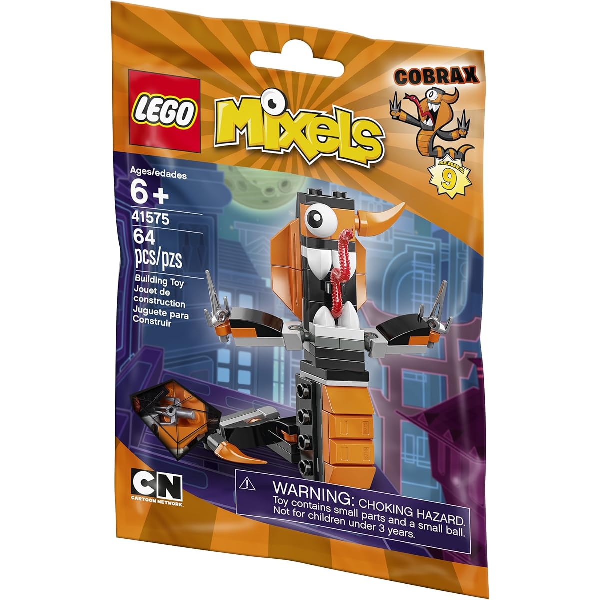 LEGO Mixels Cobrax Building Kit 64 Pieces 41575
