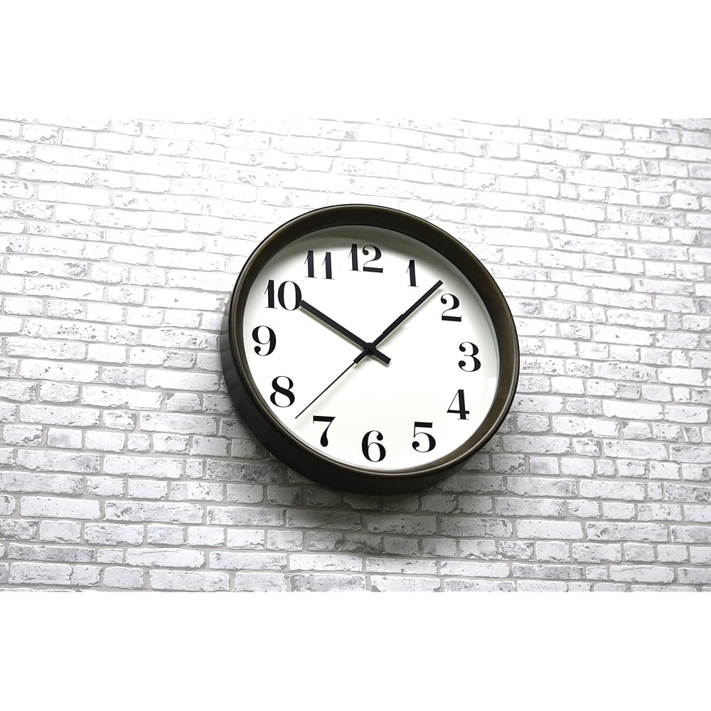 Made in Japan Santeru Radio Controlled Clock Dark Brown SR12DBK