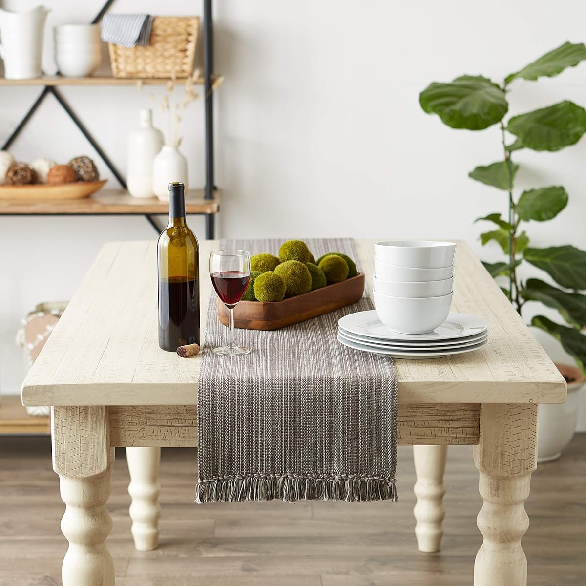DII Versatile Table Collection, Table Runner 3x108, Gray