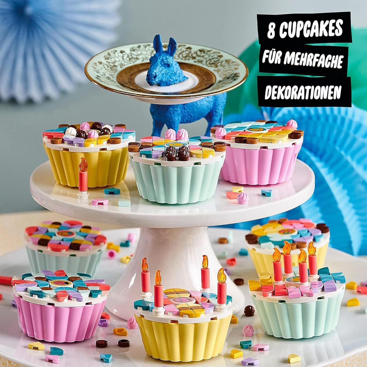 LEGO DOTS Sweet Cupcake Party Set 41926 Toys, Blocks, Gifts, Gems, Crafts, Boys, Girls, Ages 6 and Up