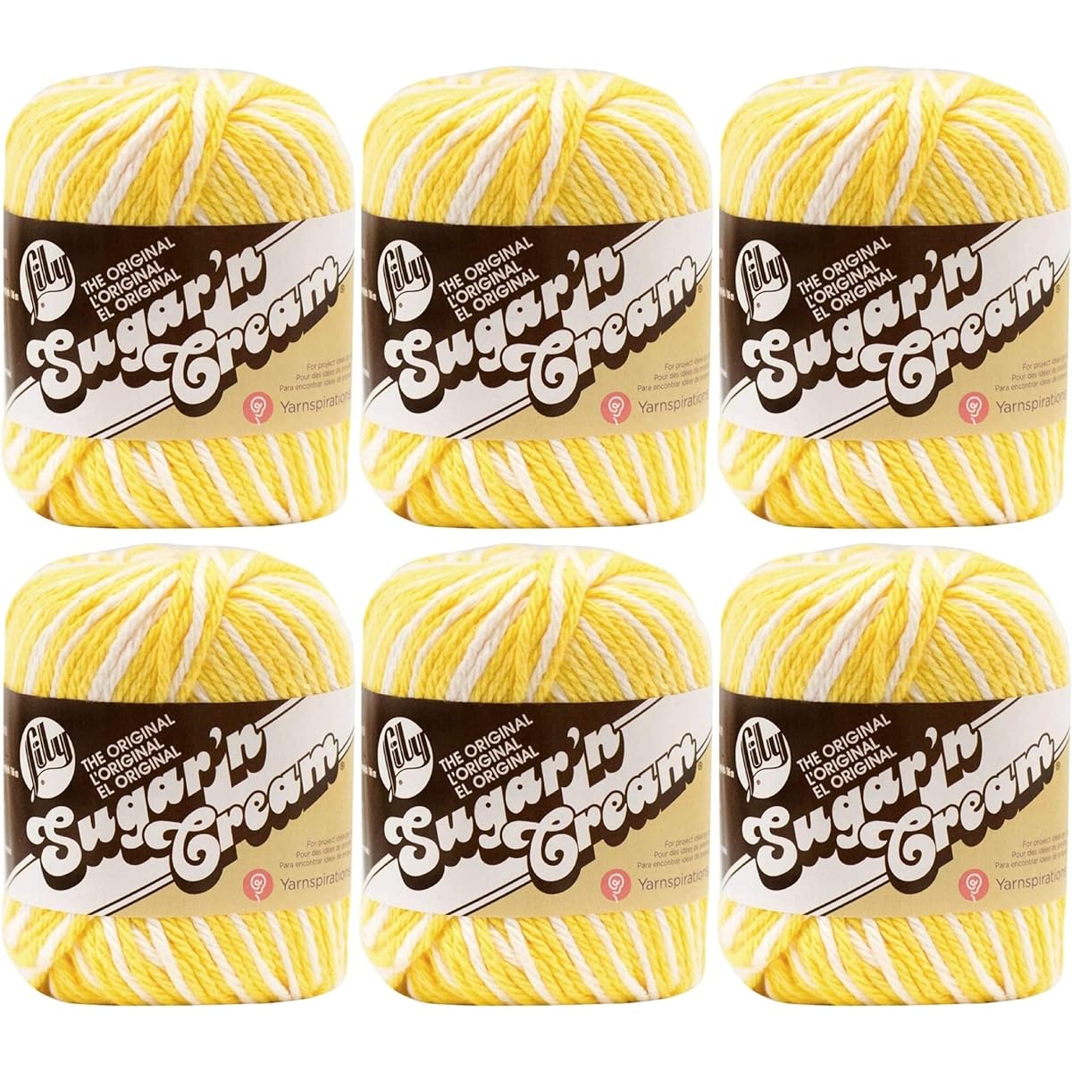 Lily 102002-165 Sugar Cream Yarn - Shades - Daisy