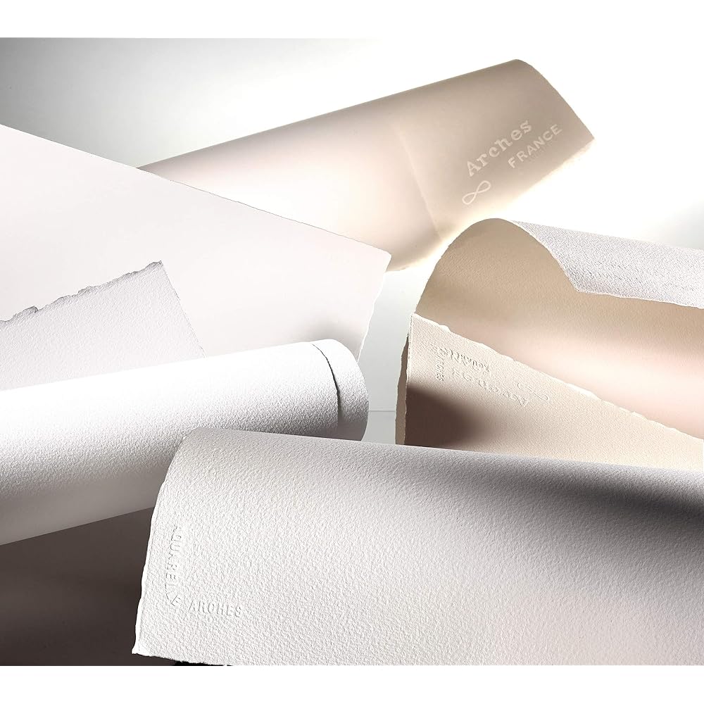 Arches Watercolor Paper Pad 300g Extra Fine 26X36cm 12 Sheets (1795098) Natural White