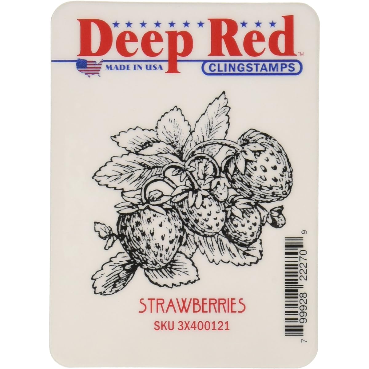 Deep Red Cling Stamp Strawberry