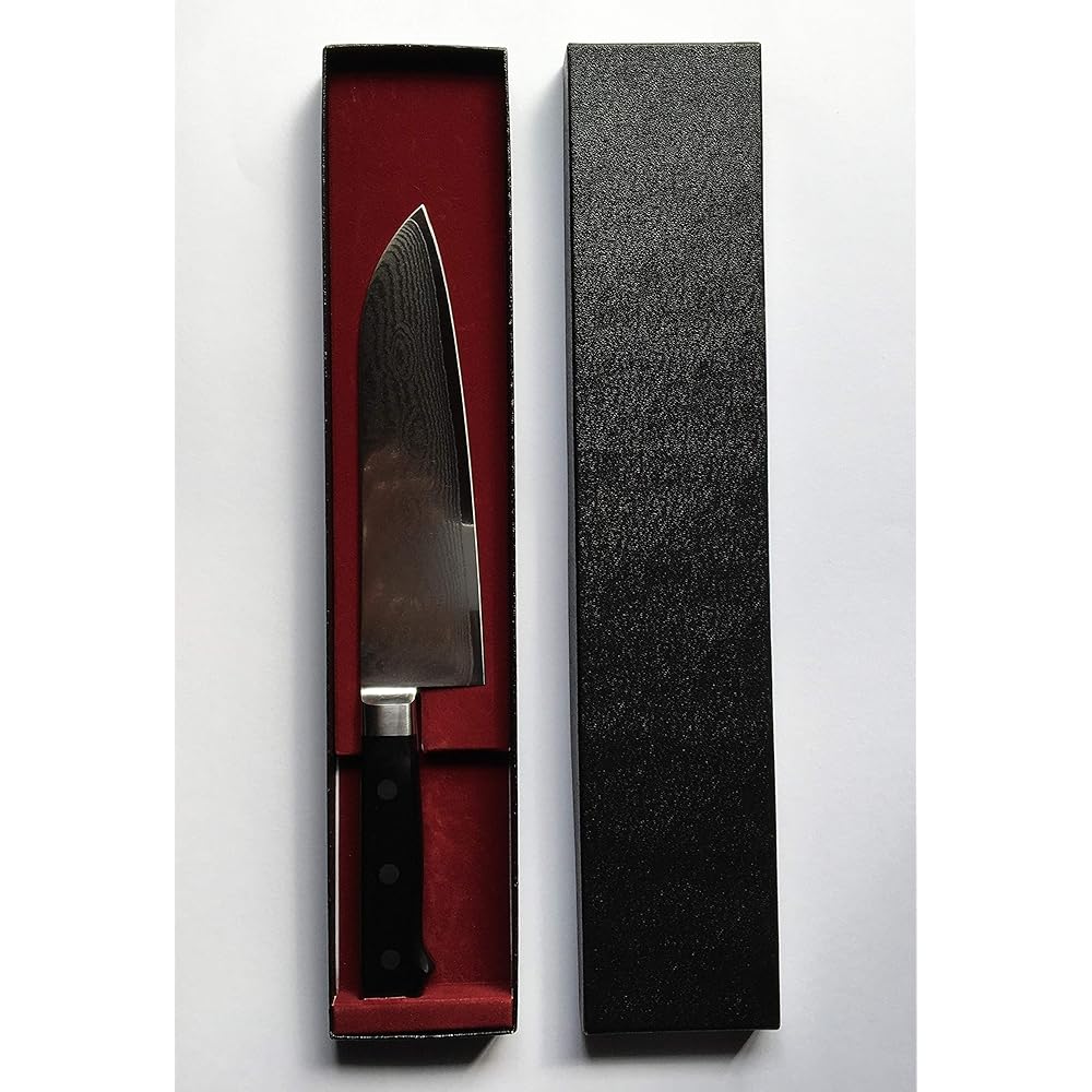 Kazuma Sawa Santoku knife Silver Total length 29.5cm Minamoto Akiri VG10 Damascus "Whirlwind" Santoku 180mm Common mouthpiece