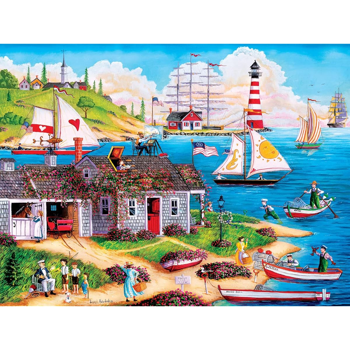 MasterPieces 300 Piece Easy Grip Jigsaw Puzzle - Painter's Point - 18"x24"