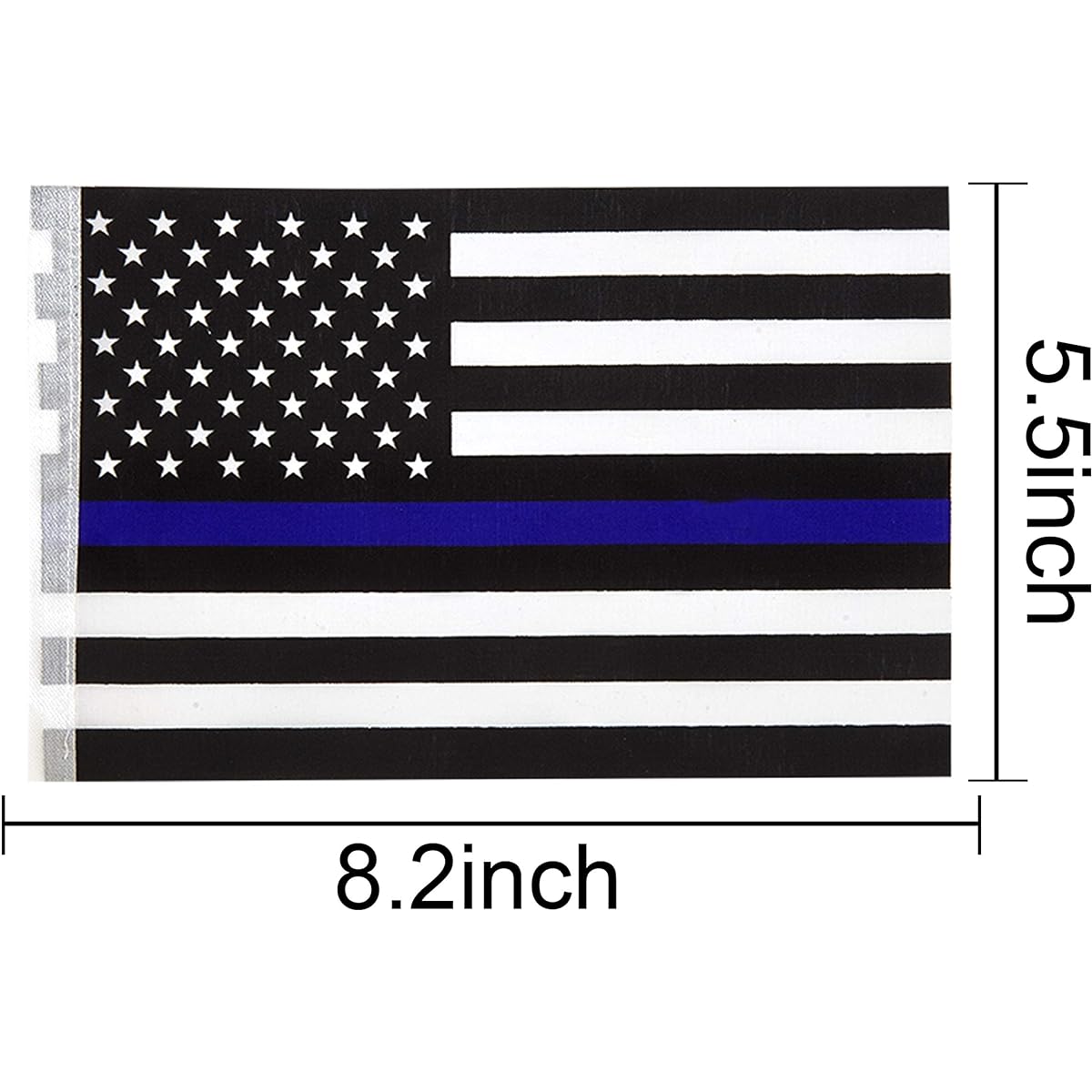 TSMD 100ft Thin Blue Line USA American Police Flag, Small Honor Police Officers American Flag Polyester Flag Banner Police Theme Party Event Decoration