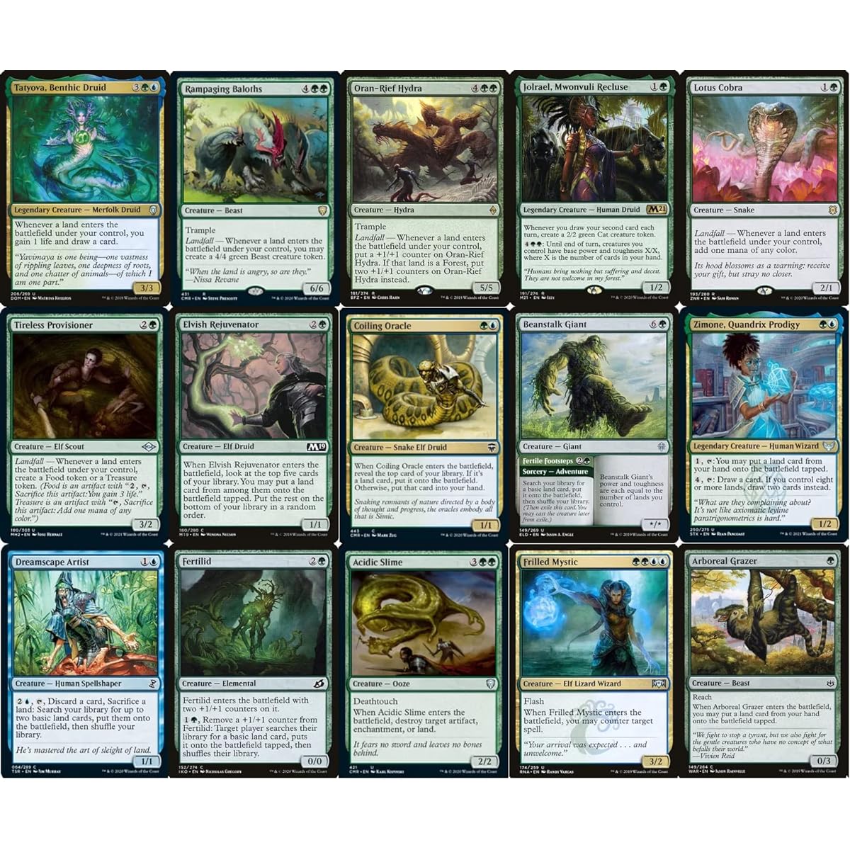 Elite Tatyova Landfall Commander Deck - Simic - Blue Green - EDH - 100 Cards - Custom Magic the Gathering Deck - Very Powerful!