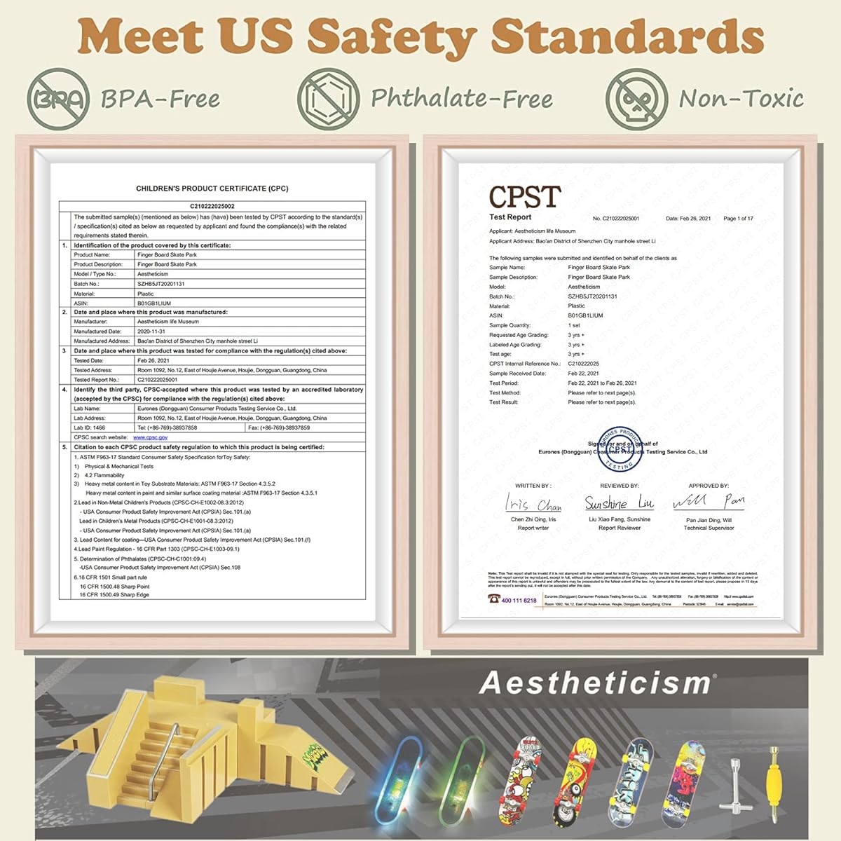 Aestheticism Fingerboard Skatepark 5 Piece Skatepark Kit Te Da Finger Skateboard Ultimate Park Slope Parts for Training Props (5 Pieces)