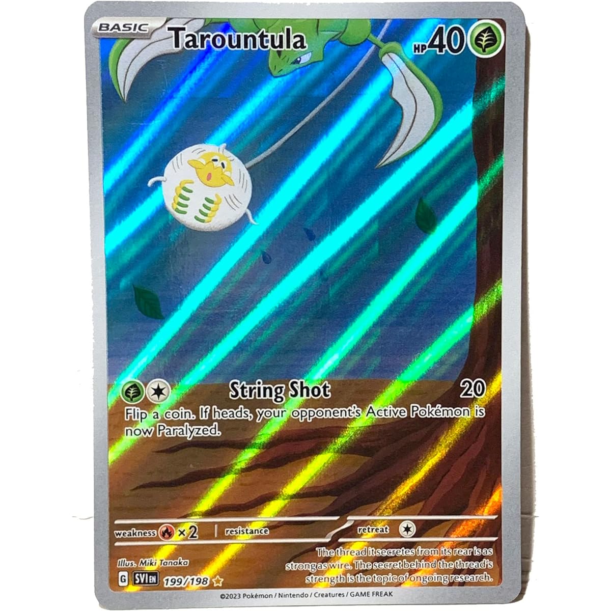 Pokemon - Tarot 199/198 - Scarlet & Violet - Illustrator Rare - Holoful Art