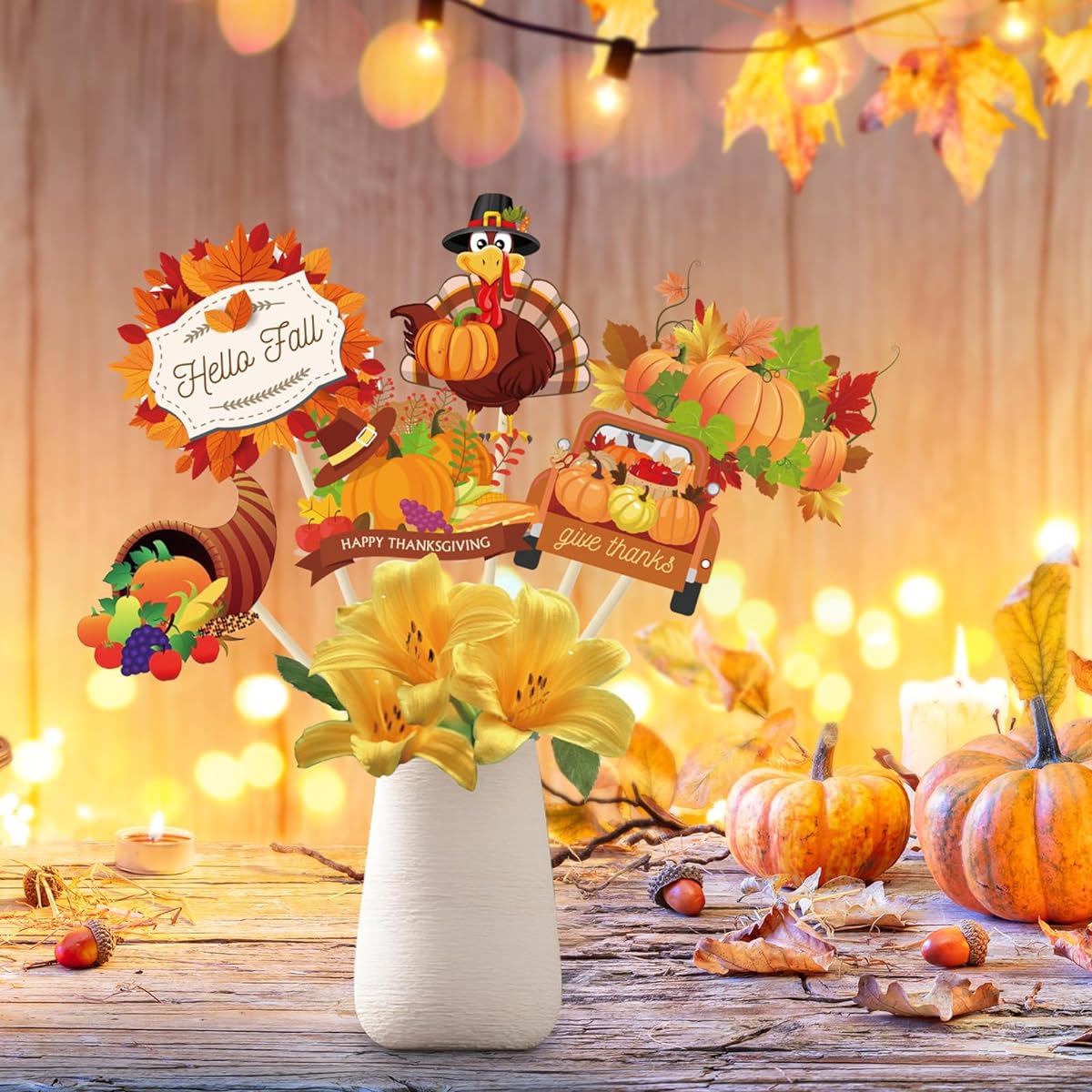 Thanksgiving Day Table Decorations 30 Pack