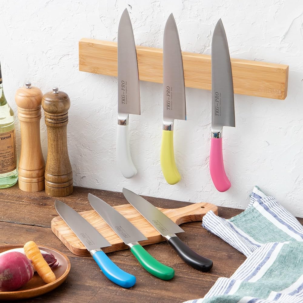 Endo Shoji Commercial TKG TKG-PRO Antibacterial Color Knife Gyuto 21cm Green Molybdenum Vanadium Steel Made in Japan ATK4311