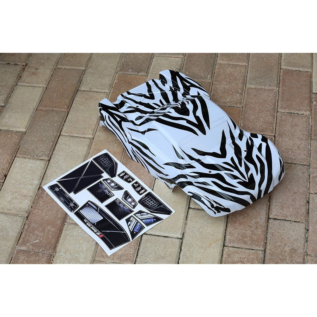 SummitLink Custom Body Zebra Style Replacement for 1/10 Scale RC Car or Truck (Truck Not Included) SS-Z-01