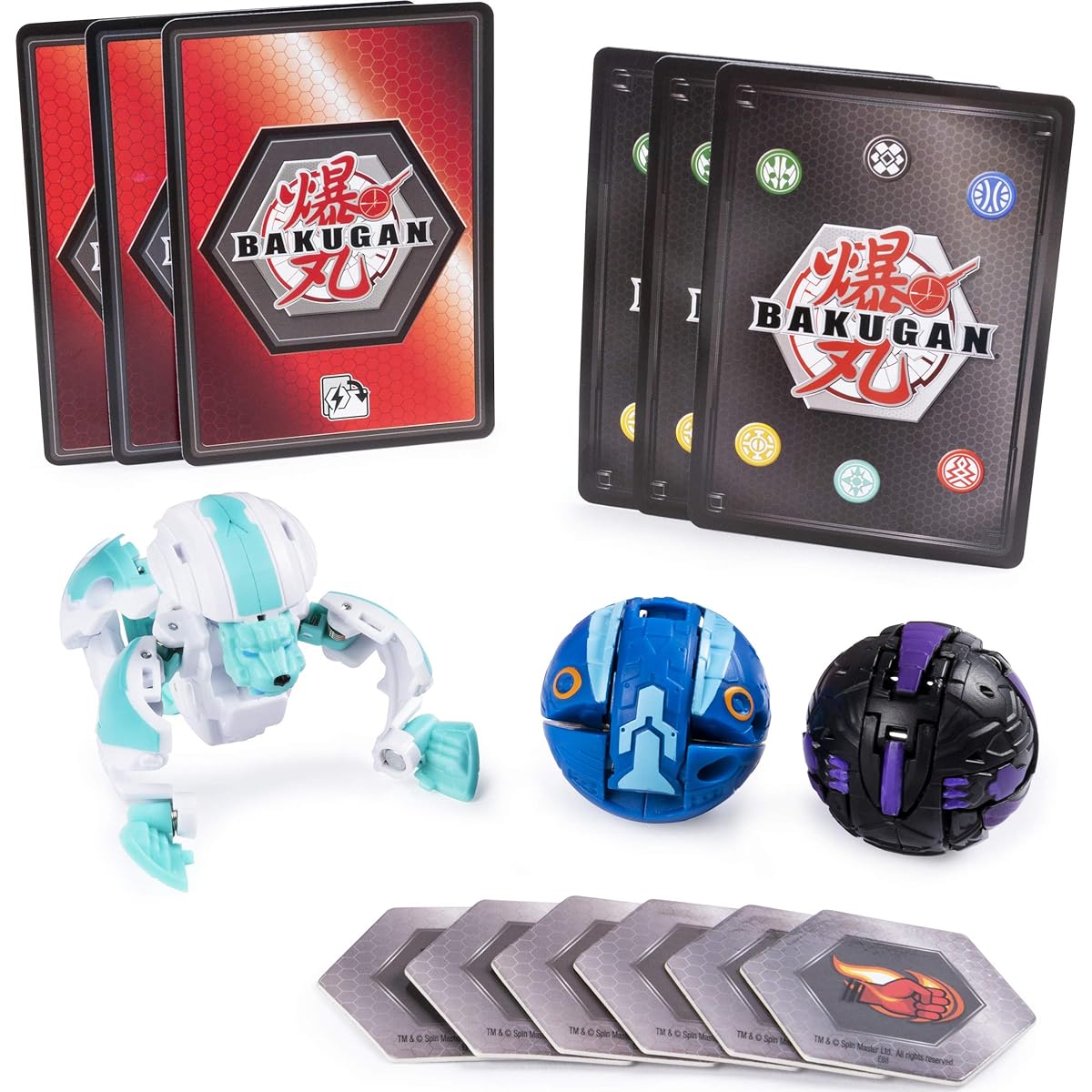 Bakugan Starter Pack 3 Pack Haos Hydros Collectible Transforming Creatures Ages 6 and up 20104018-6053051