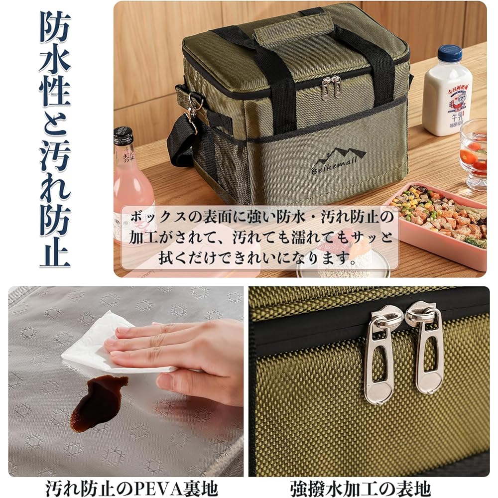 BEIKEMALL Cooler Box 10L 18L 35L 68L Insulated Bag Foldable Fishing BBQ Picnic Fireworks BBQ Camping Thermal Insulation Bag Waterproof Lightweight Handheld and Shoulder Bag Convenient to Carry
