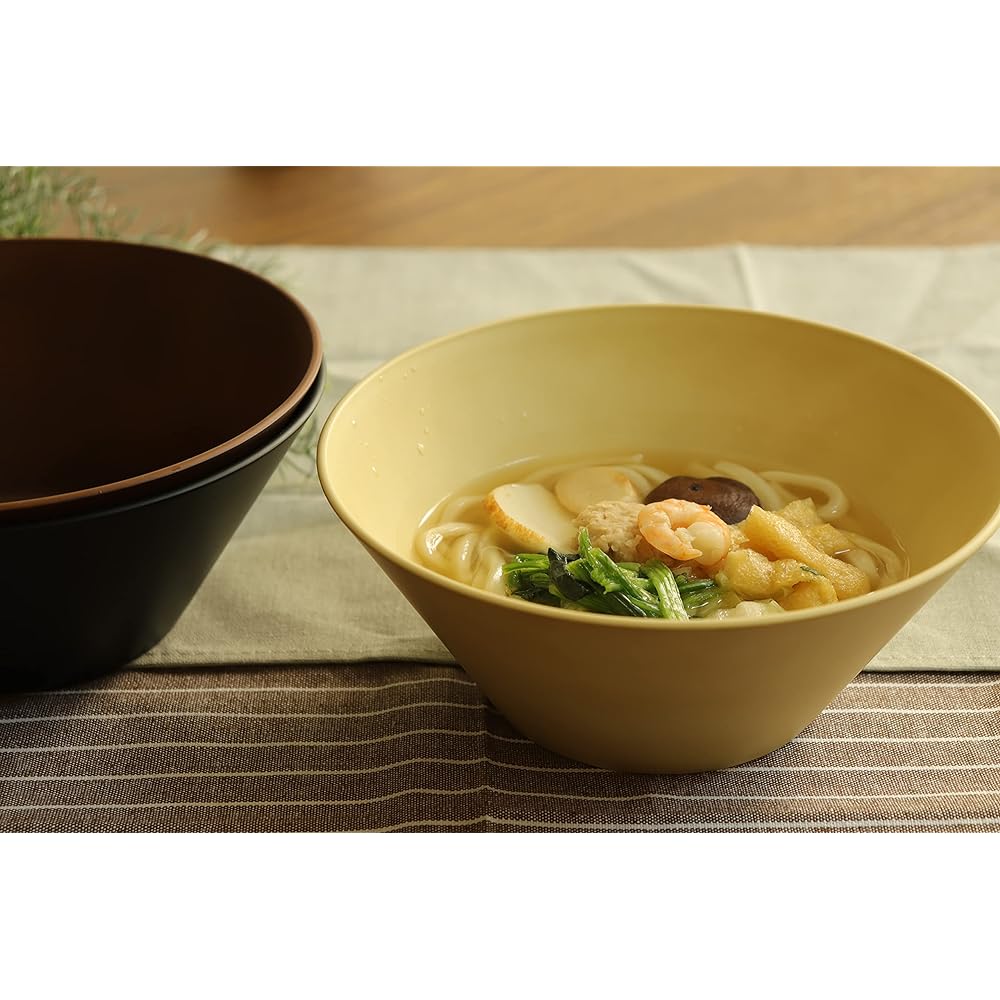 rebirth Natural Series Tableware Set, 10 Pieces B, Living Alone, Made in Japan, Plastic, Light, Dishwasher Safe, Microwave Safe (Black)