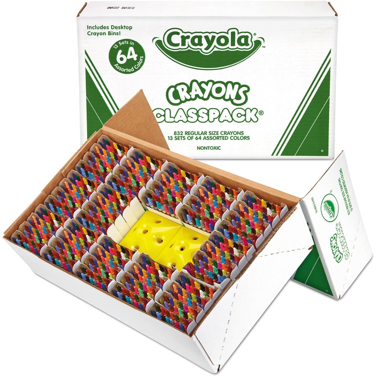 Classpack Regular Crayons, Assorted, 13 Caddies, 832/Box (Parallel Import)