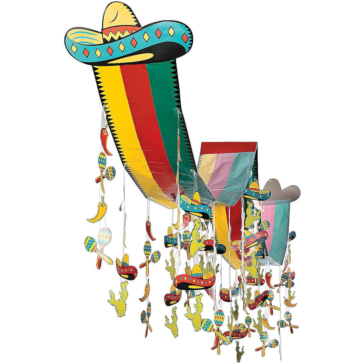 Fiesta Ceiling Decorations for Cinco de Mayo - 12 Feet Long - Haning Party Decorations