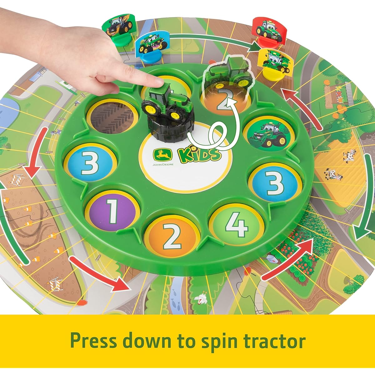 John Deere Kids - Go Johnny Go – Kid’s Board Game for Ages 3+