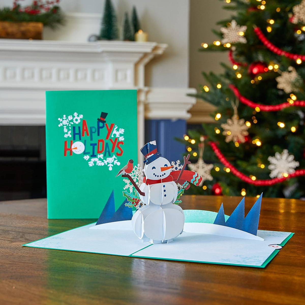 Lovepop Happy Holidays Snowman - 3D Card Christmas Card Pop Up Christmas Card Snowman Card Holiday Greeting Card Christmas Greeting Card Kids Christmas Card