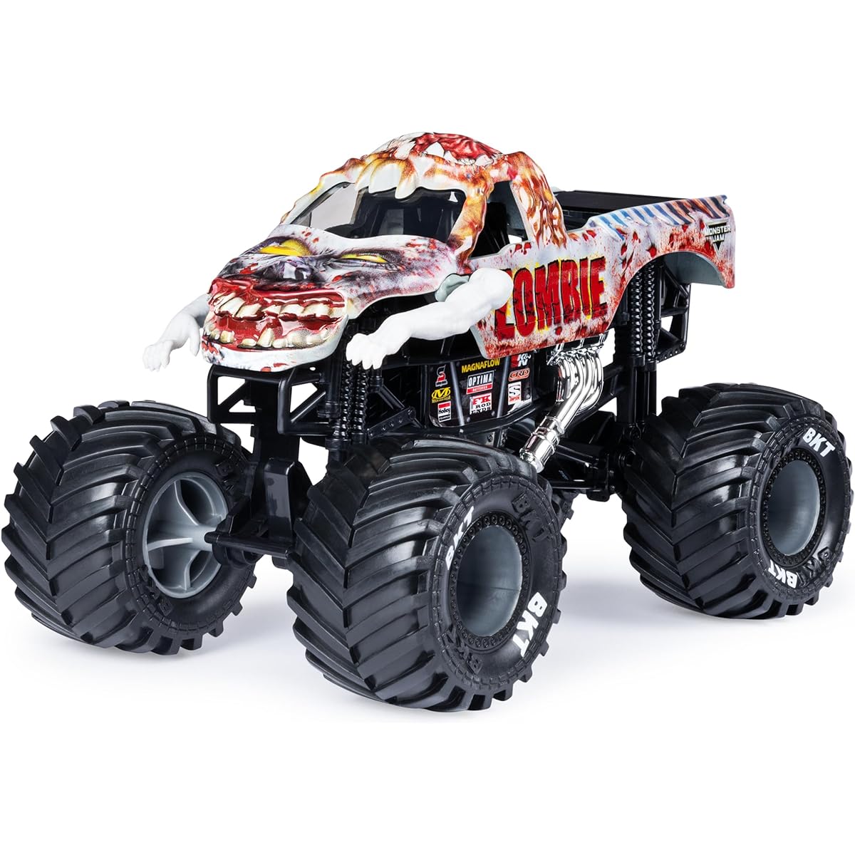 Monster Jam, Official Zombie Monster Truck, Collectible Die Cast Vehicle, 1:24 Scale, Kids Toy, for Boys and Girls Ages 3+