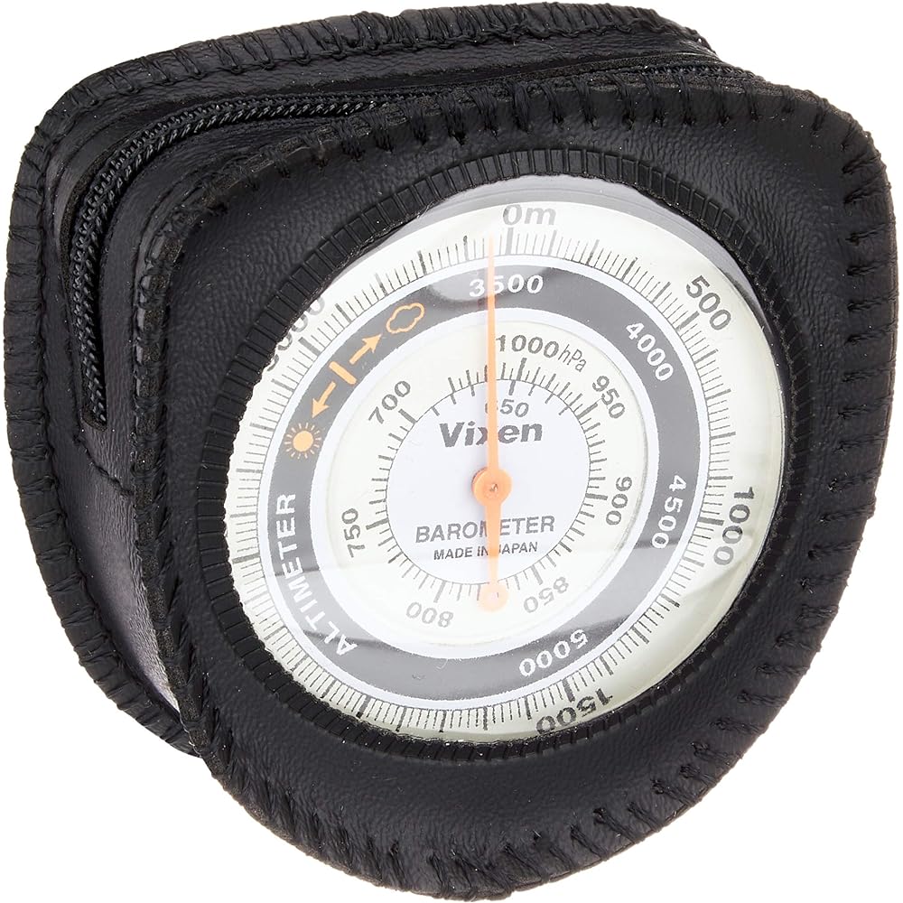 Vixen Altimeter Analog Barometer Black 46811