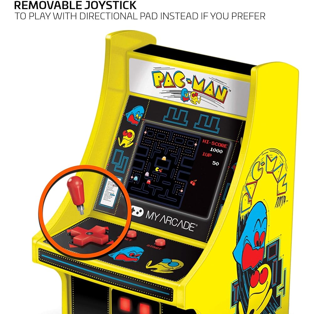 MyArcade 6.75 inch Retro Pacman Mini Game Yellow & Black DGUNL-3220